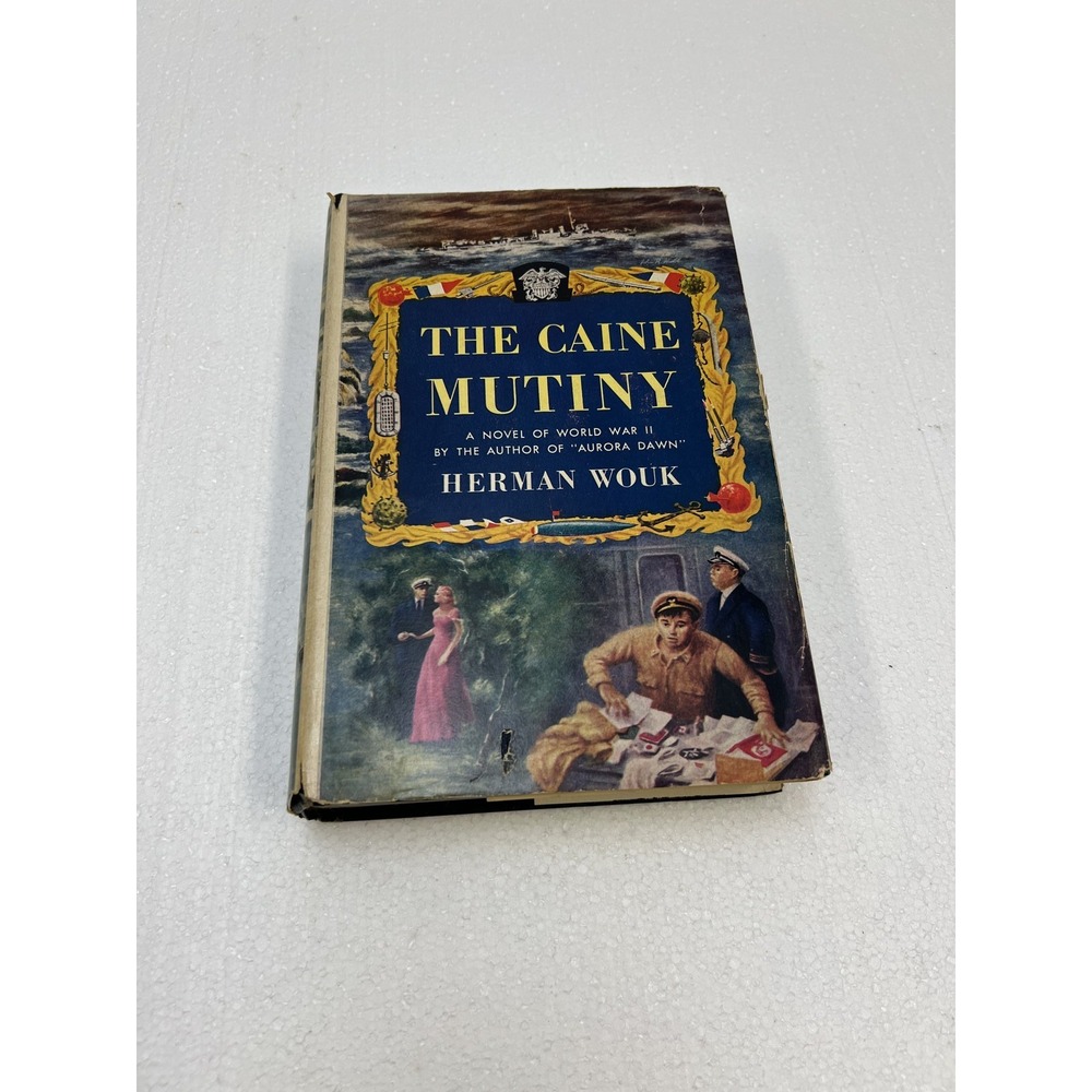 The Caine Mutiny by Herman Wouk 1951 Book Club Edition Hardcover Dust Jacket WW2
